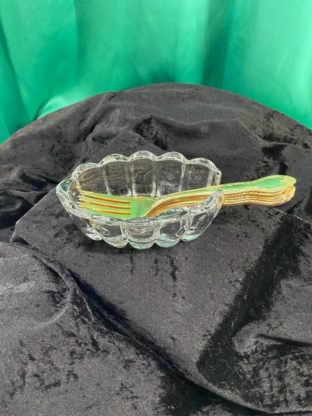 PRINCESS HOUSE Crystal Fork/Spoon (for display only) Holders for Buffet Tables